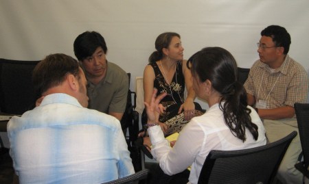 (Clockwise) Ross Matsueda, Charis Kubrin, Charlie Zhang, María Vélez and Christopher Lyons